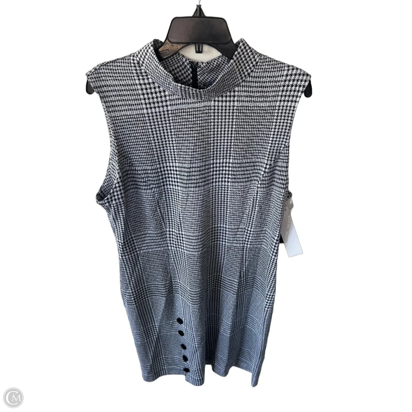 Dress Work By Sharagano In Black & White, Size: Xl