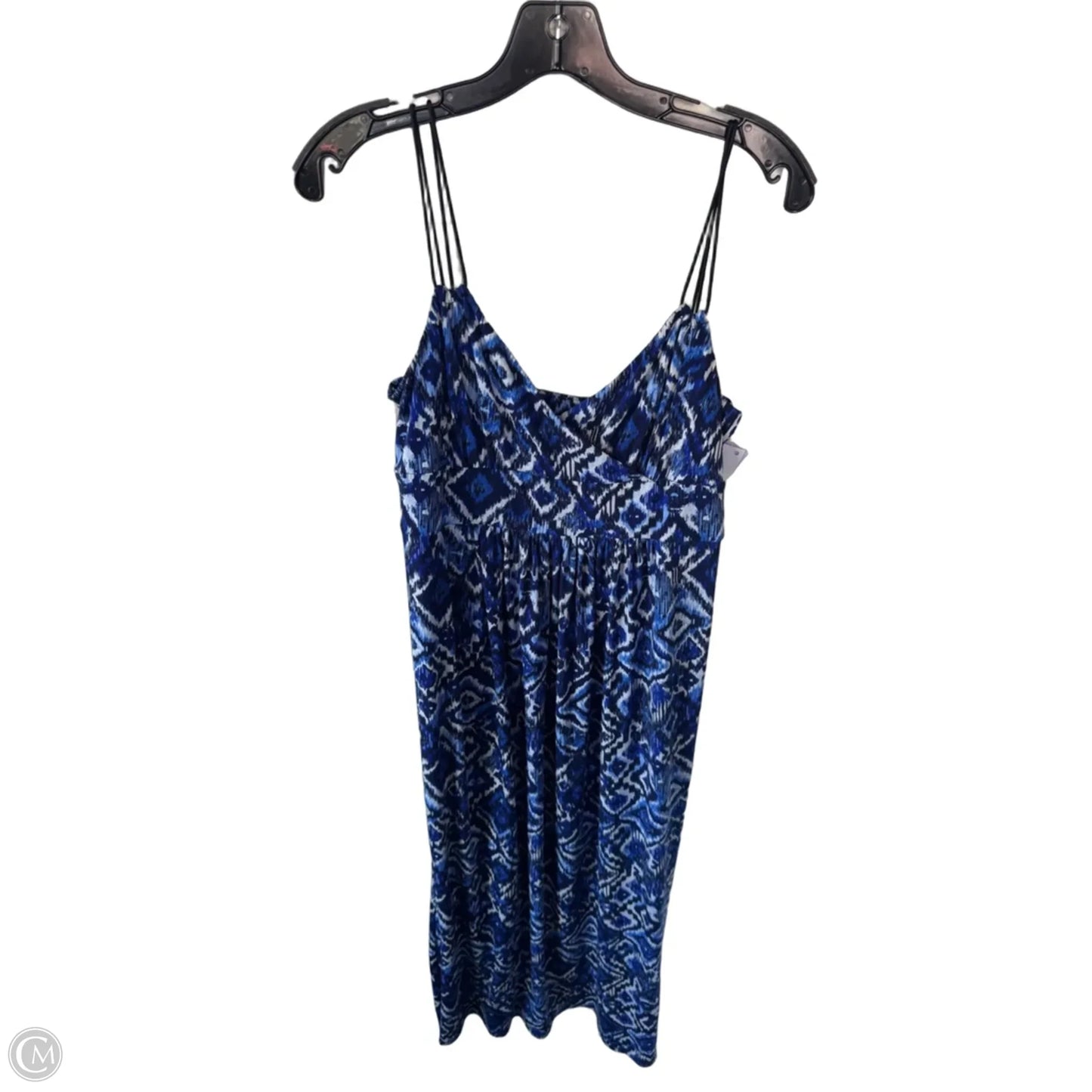 Dress Casual Maxi By American Living In Blue & White, Size: L