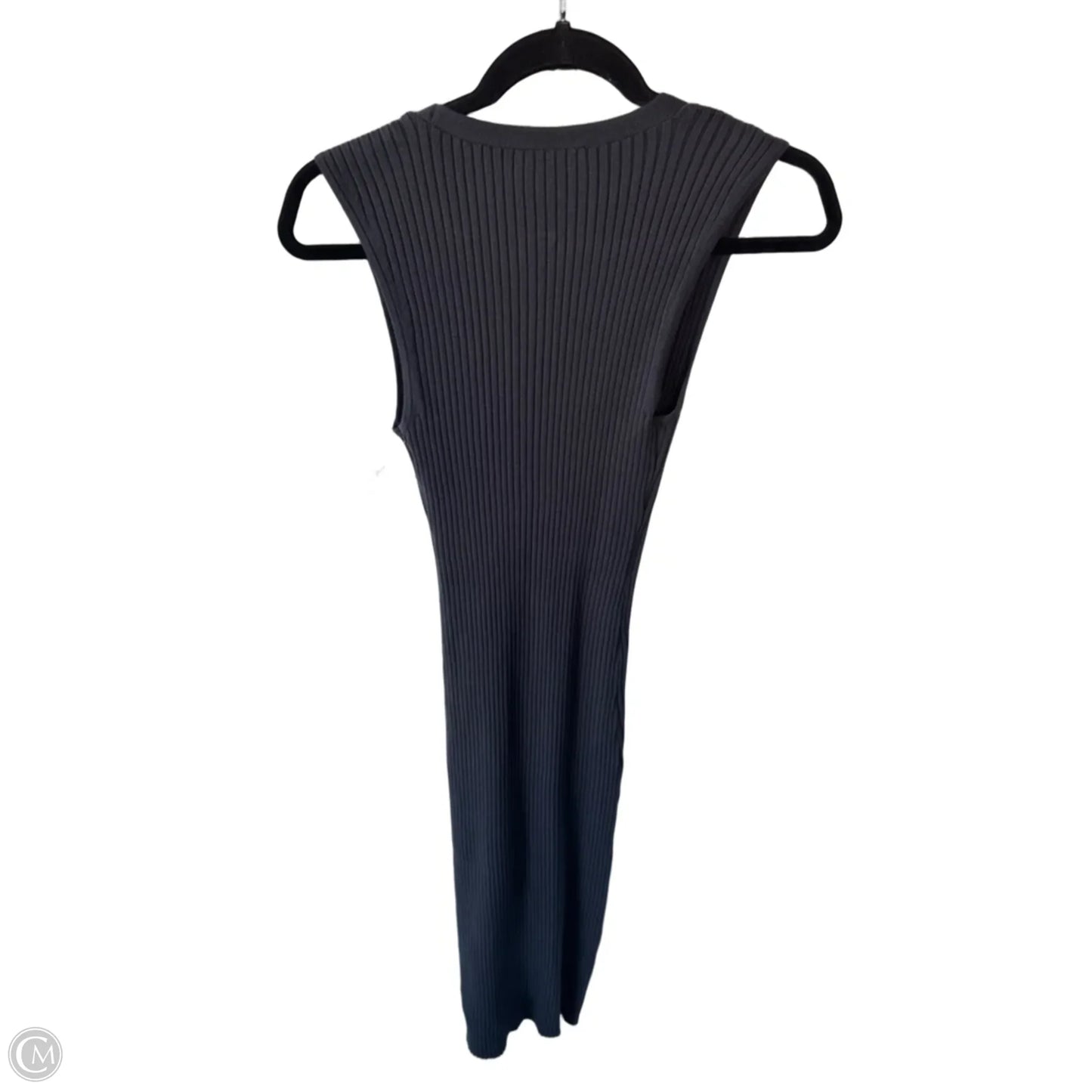 Dress Casual Midi By Calvin Klein In Grey, Size: S