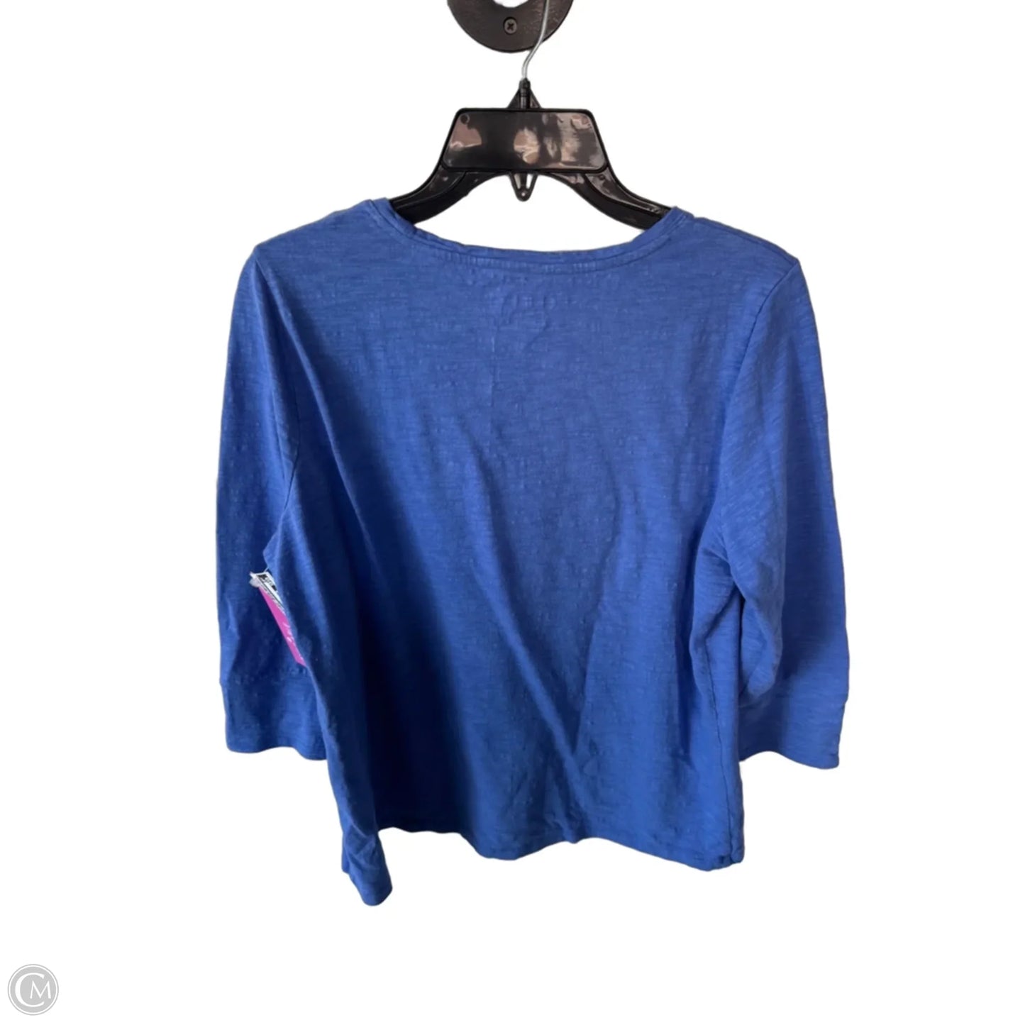 Top 3/4 Sleeve By Chicos In Blue, Size: L