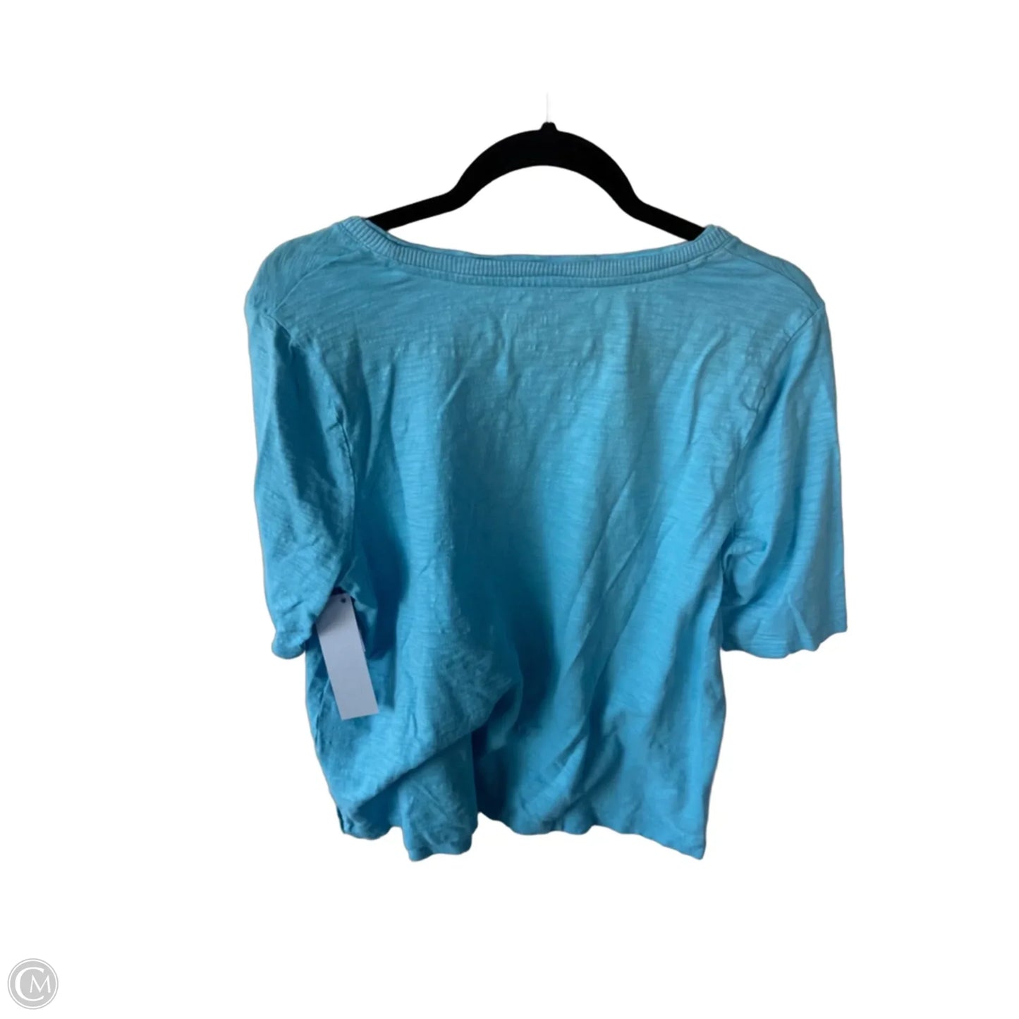 Top Short Sleeve Basic By Chicos In Blue, Size: L