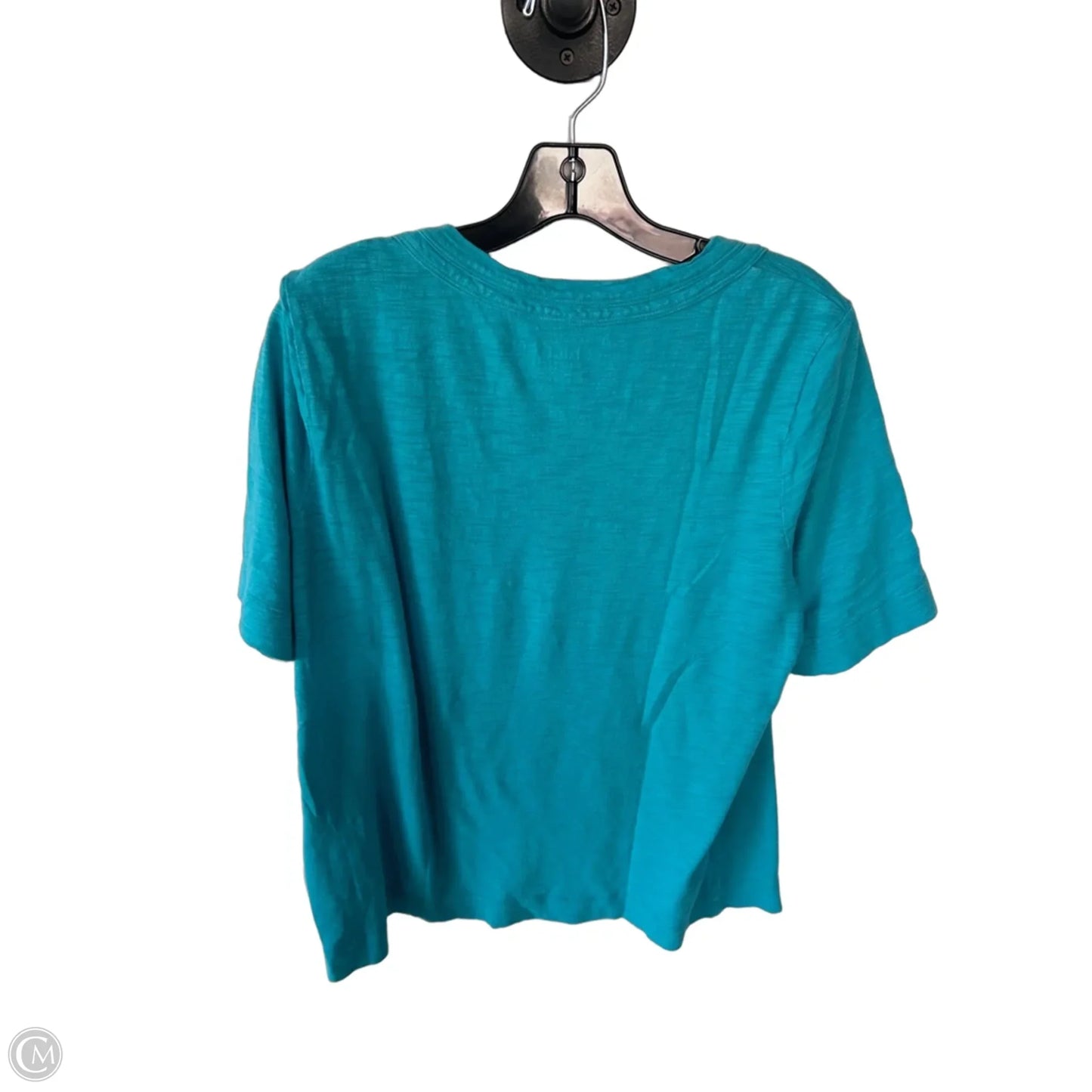Top Short Sleeve By Chicos In Blue, Size: L