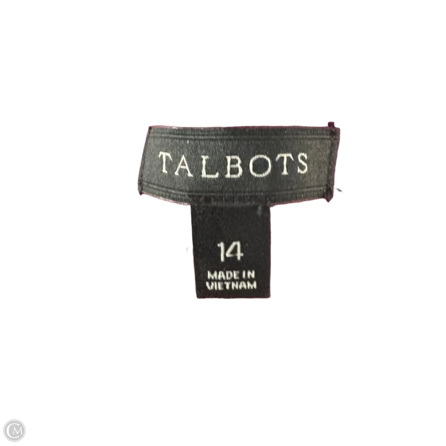 Dress Work By Talbots In Black & Pink, Size: L