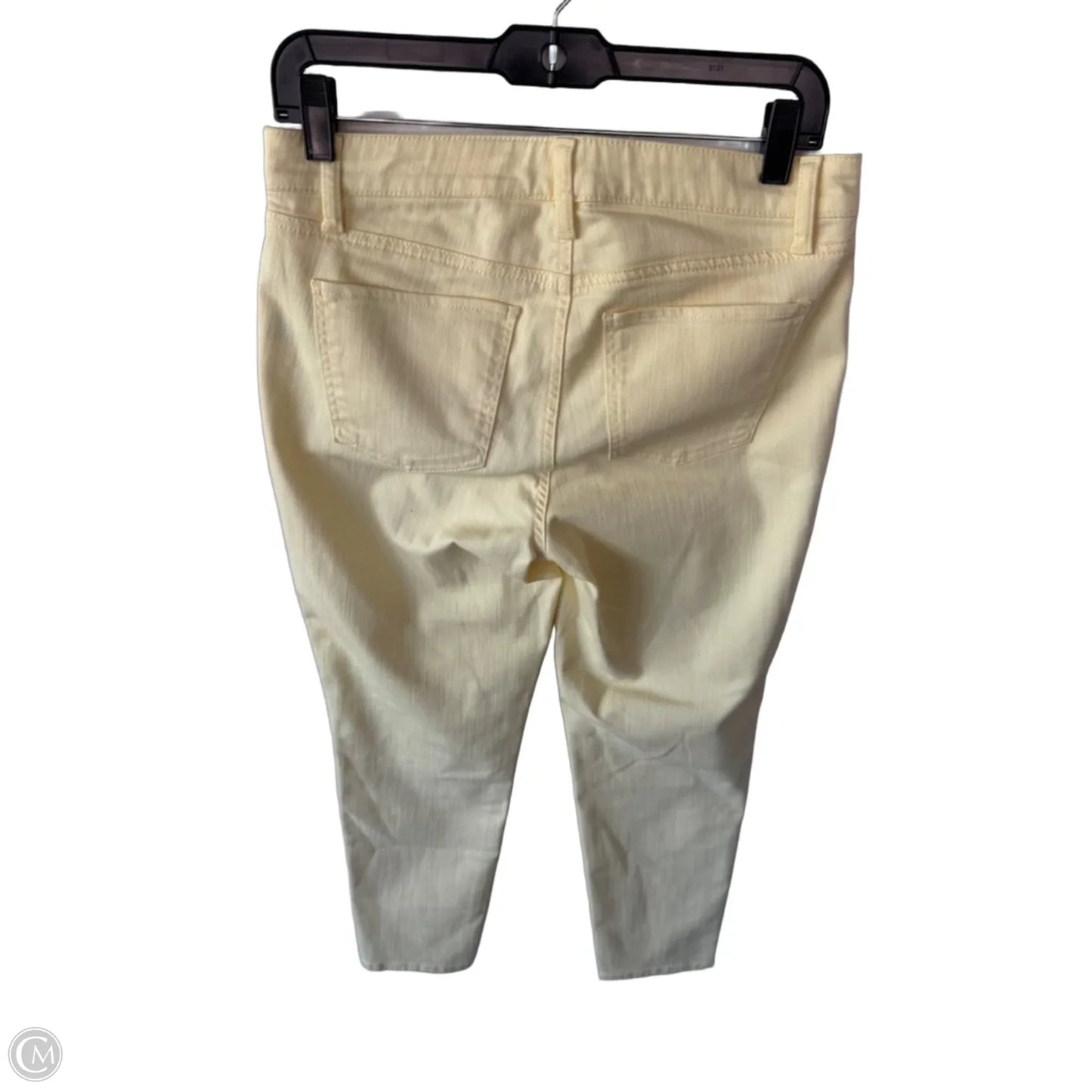 Jeans Straight By Talbots In Yellow Denim, Size: 6p