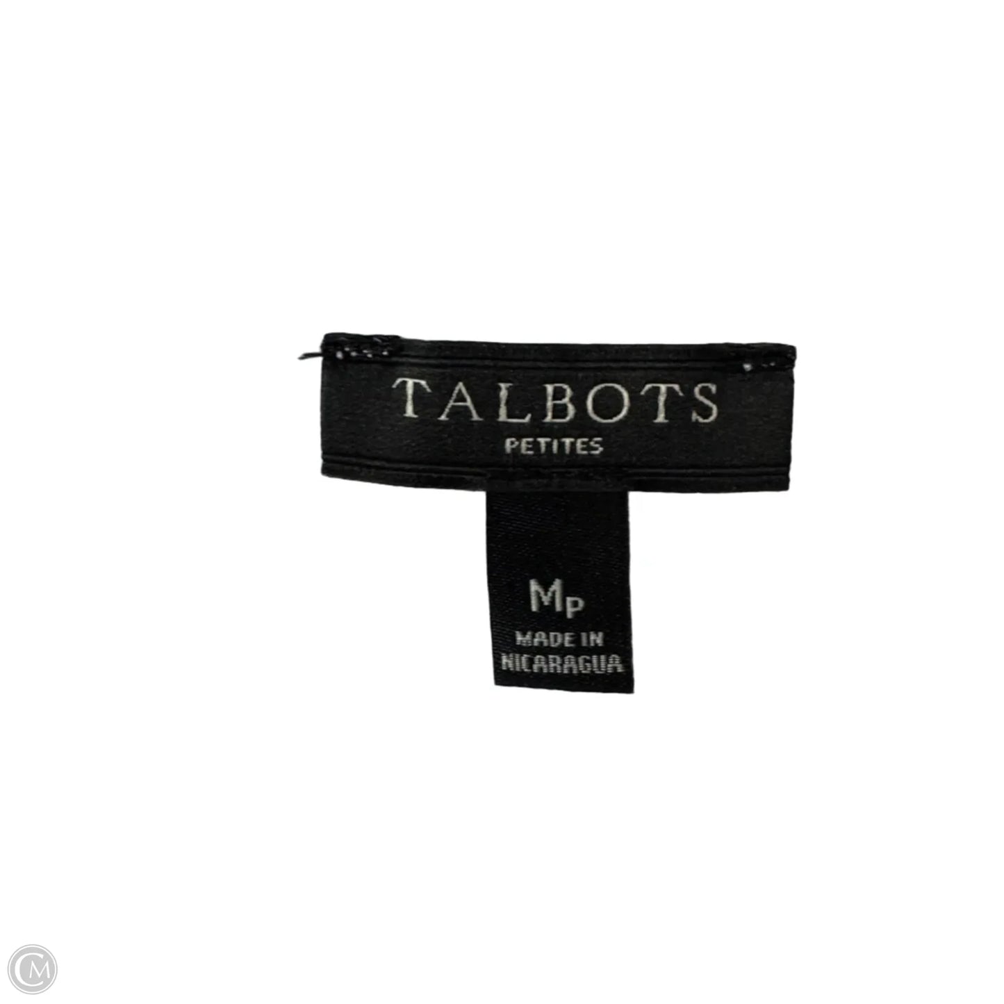 Top 3/4 Sleeve By Talbots In White, Size: Mp