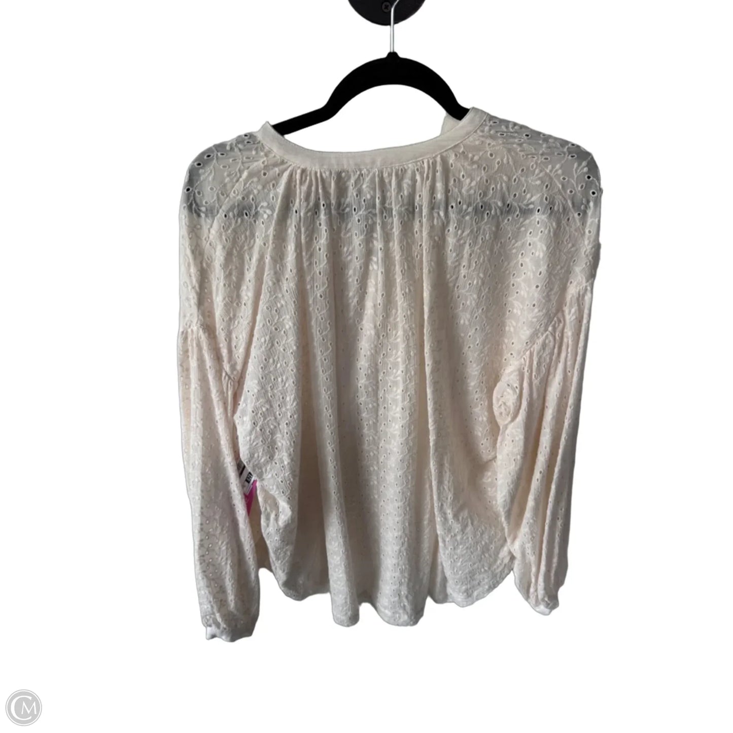 Top Long Sleeve By Free People In Cream, Size: Xs
