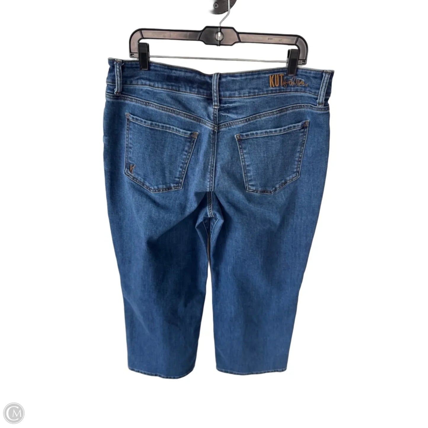 Jeans Wide Leg By Kut In Blue Denim, Size: 14