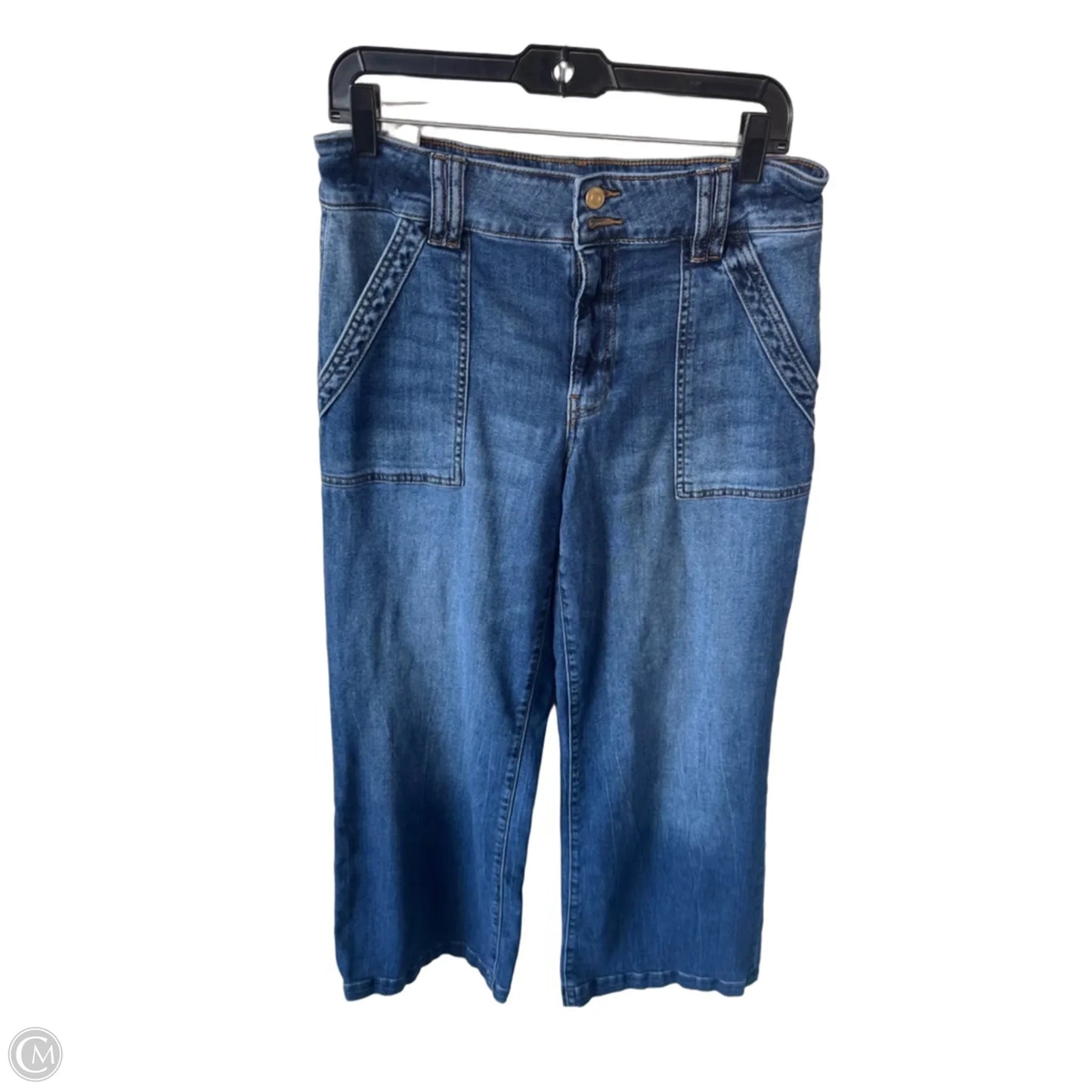 Jeans Wide Leg By Kut In Blue Denim, Size: 8