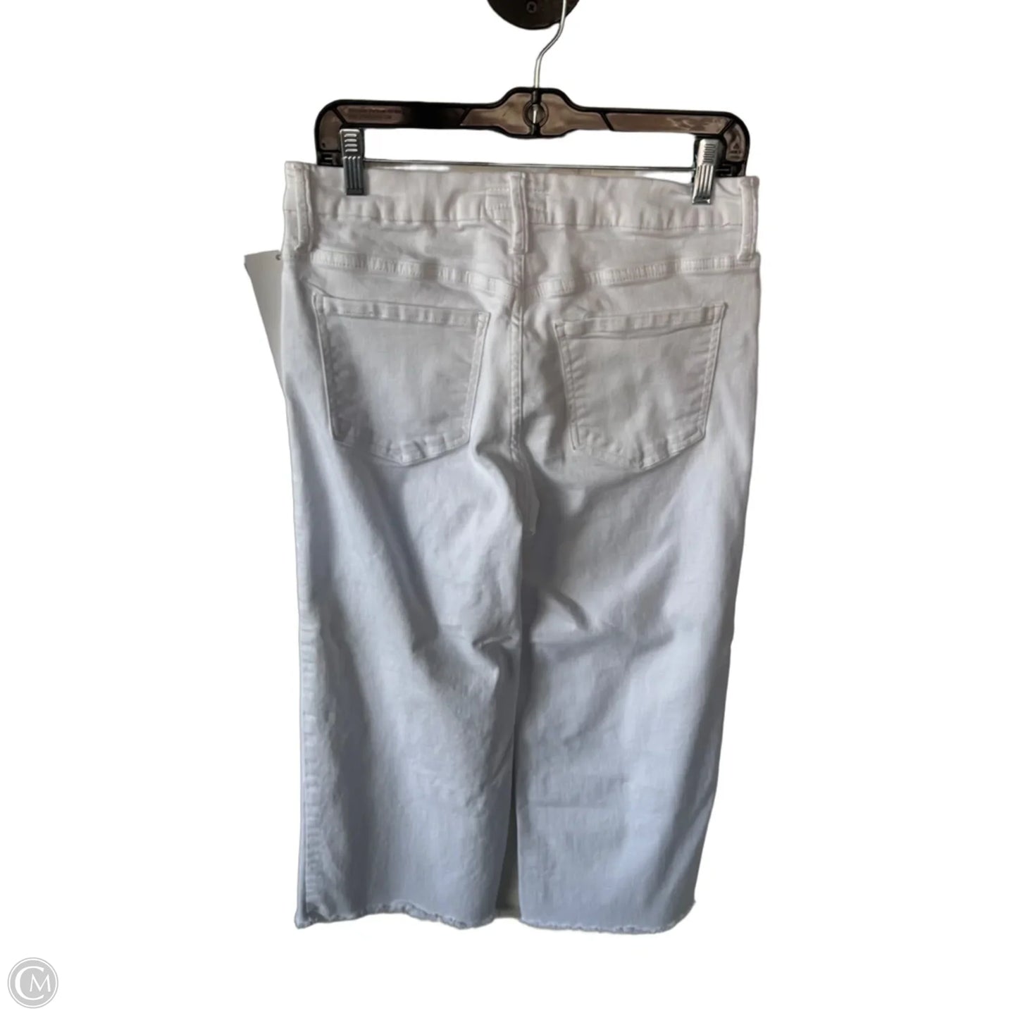 Jeans Wide Leg By Kut In White Denim, Size: 8