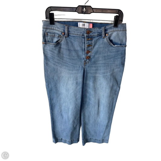 Jeans Cropped By Cabi In Blue Denim, Size: 8