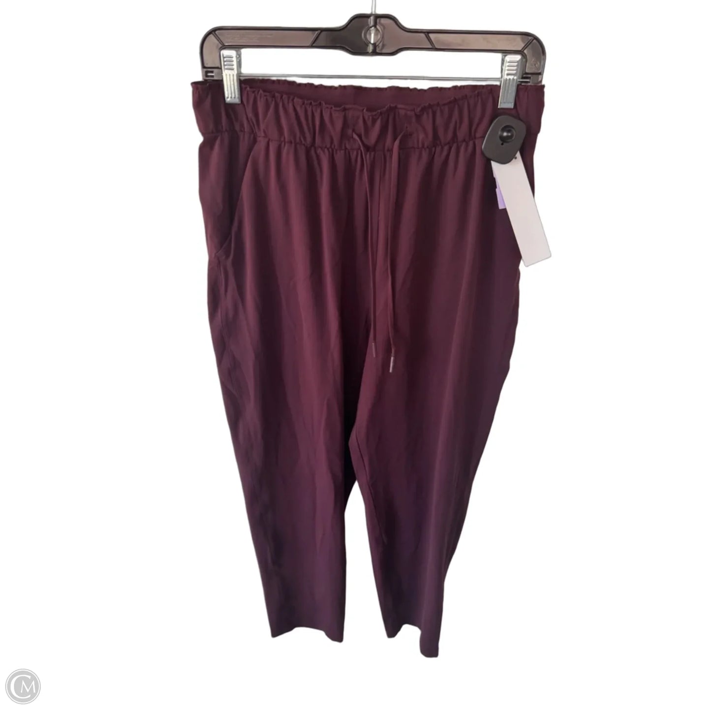Athletic Pants By Lululemon In Maroon, Size: 8