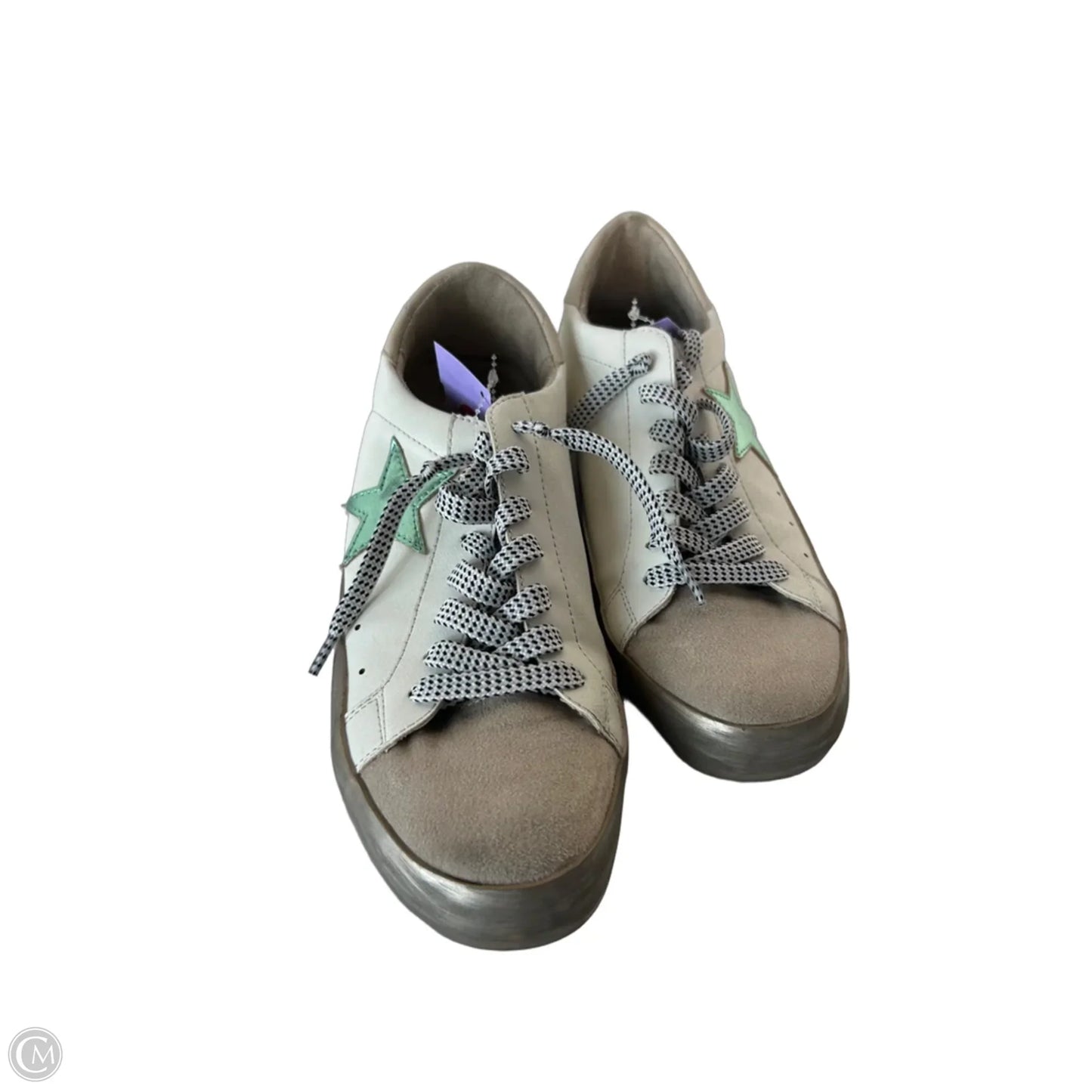 Shoes Sneakers By Shu Shop In Tan & White, Size: 9