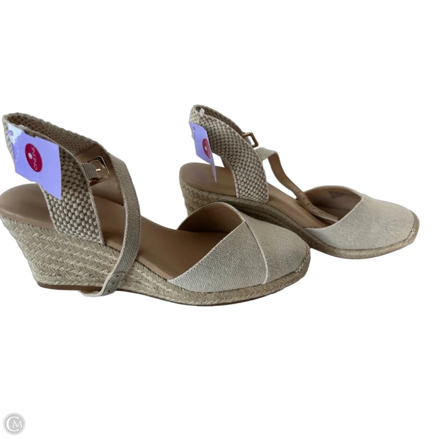 Shoes Heels Wedge By Alex Marie In Cream, Size: 8.5