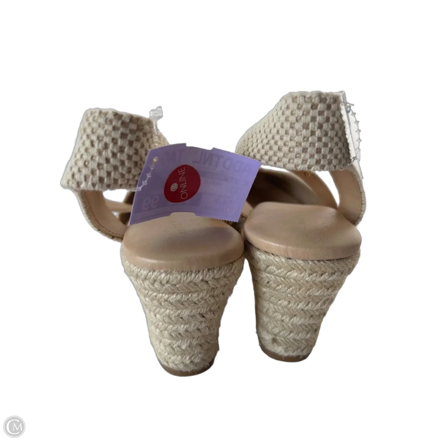 Shoes Heels Wedge By Alex Marie In Cream, Size: 8.5