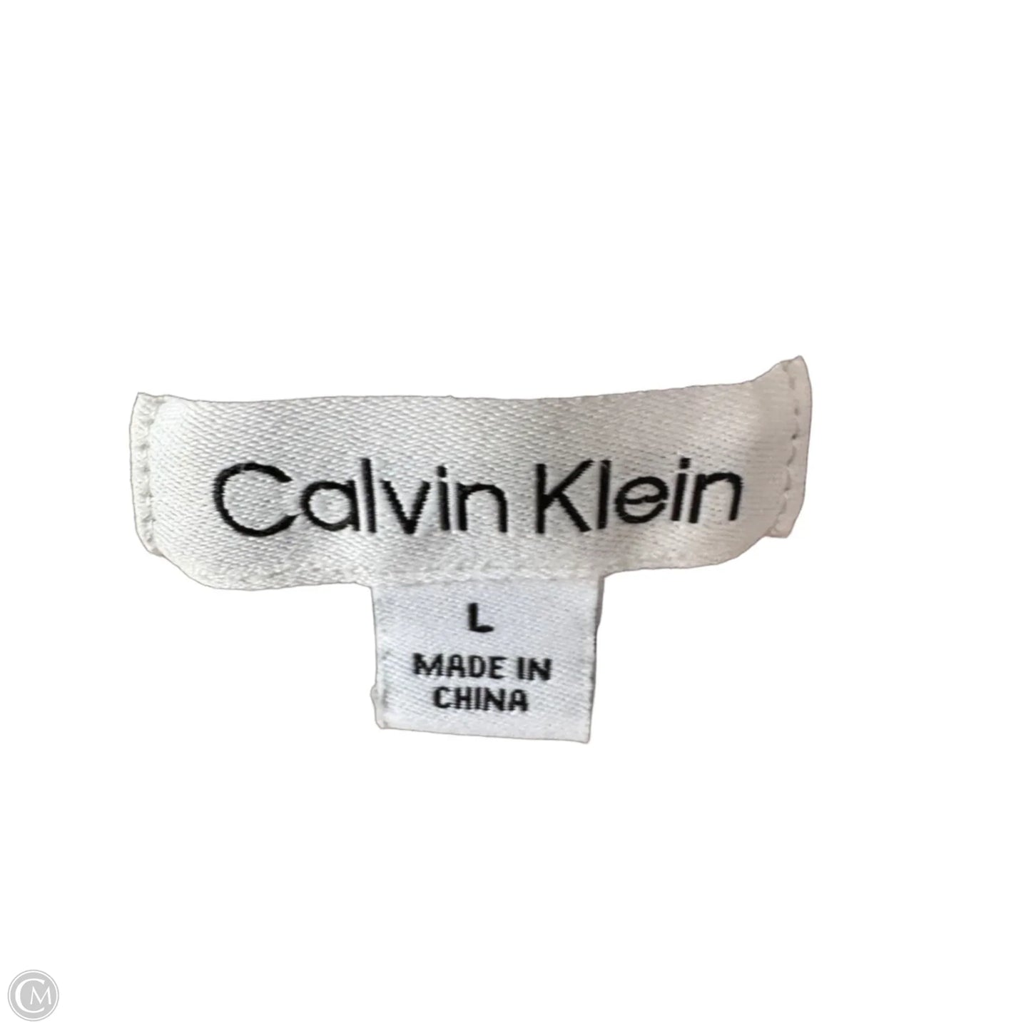 Vest Sweater By Calvin Klein In Tan, Size: L
