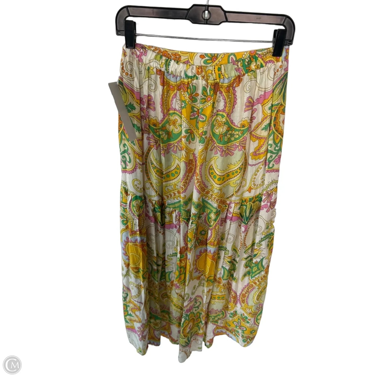 Skirt Maxi By Haute Hippie In Cream & Yellow, Size: 8