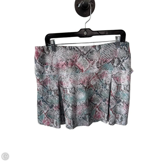 Athletic Skort By Reel Legends In Blue & Pink, Size: 12