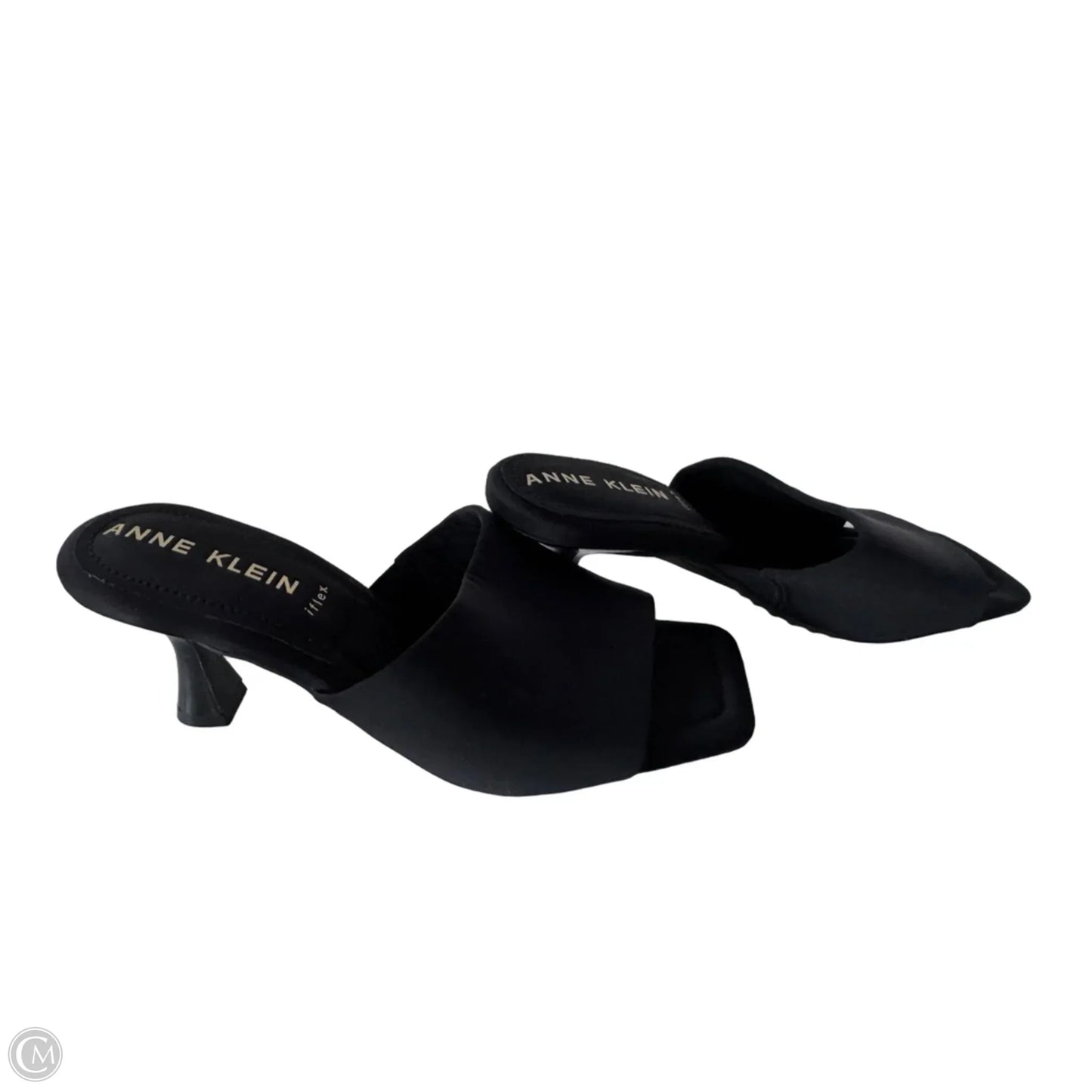 Sandals Heels Stiletto By Anne Klein In Black, Size: 8.5