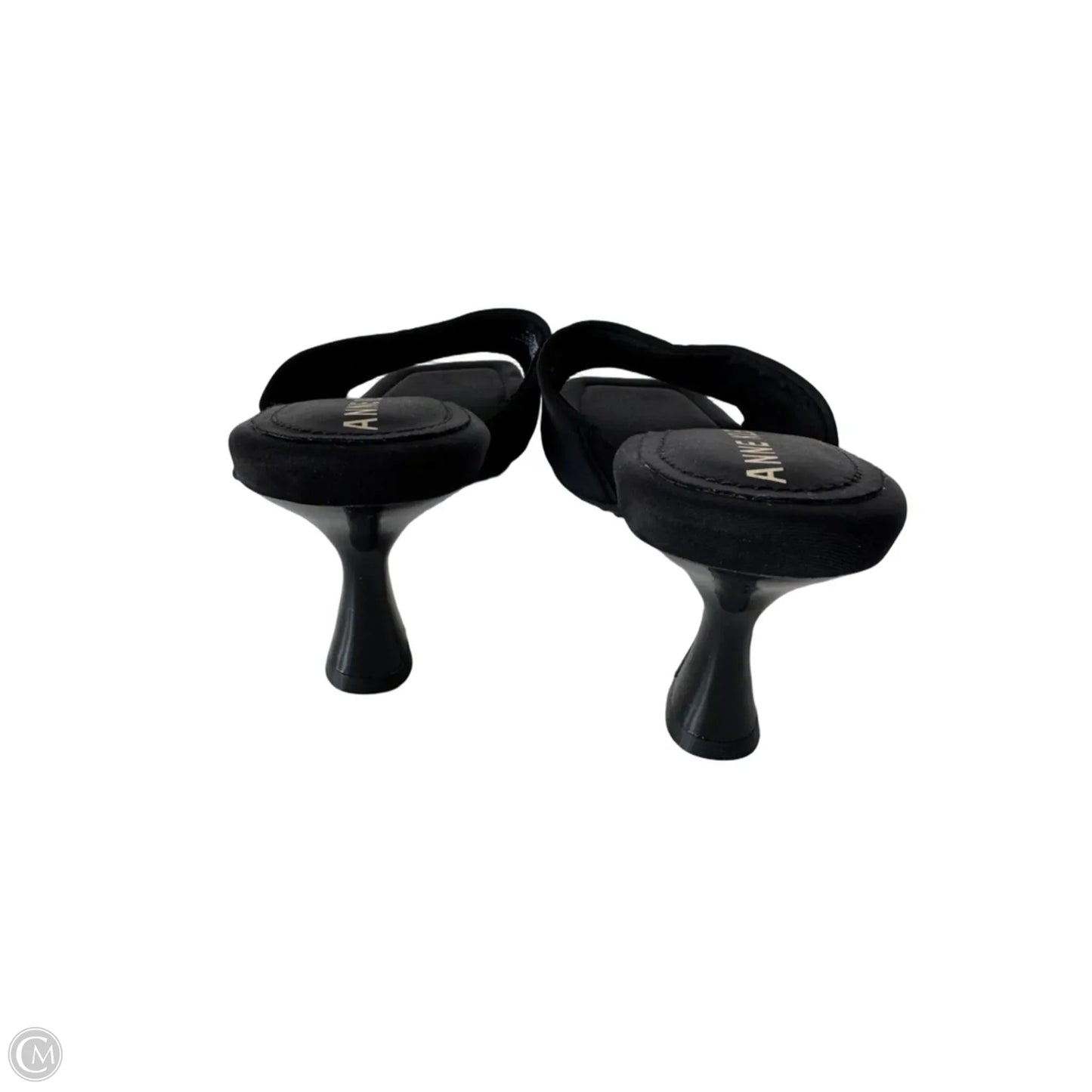 Sandals Heels Stiletto By Anne Klein In Black, Size: 8.5