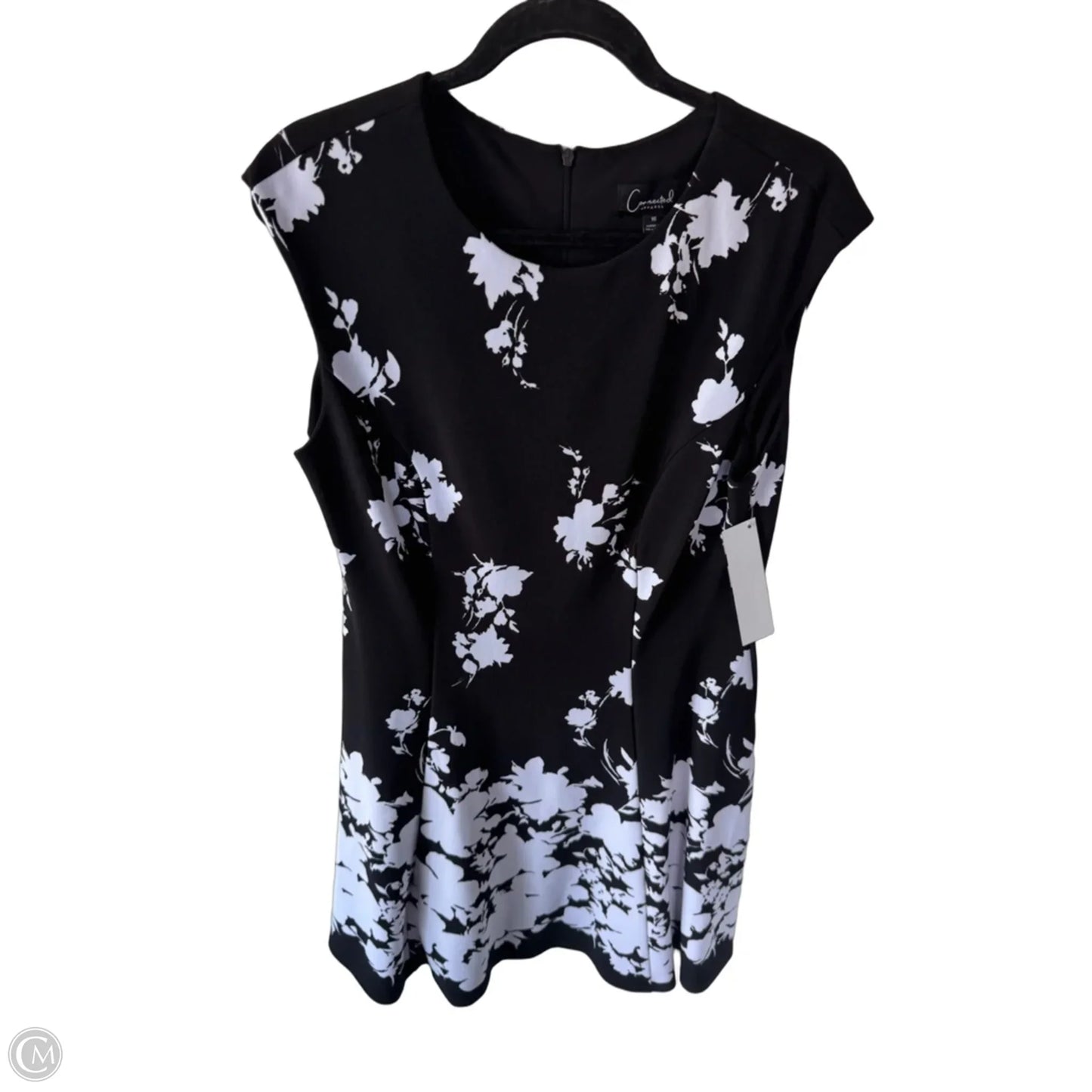 Dress Work By Connected Apparel In Black & White, Size: Xl