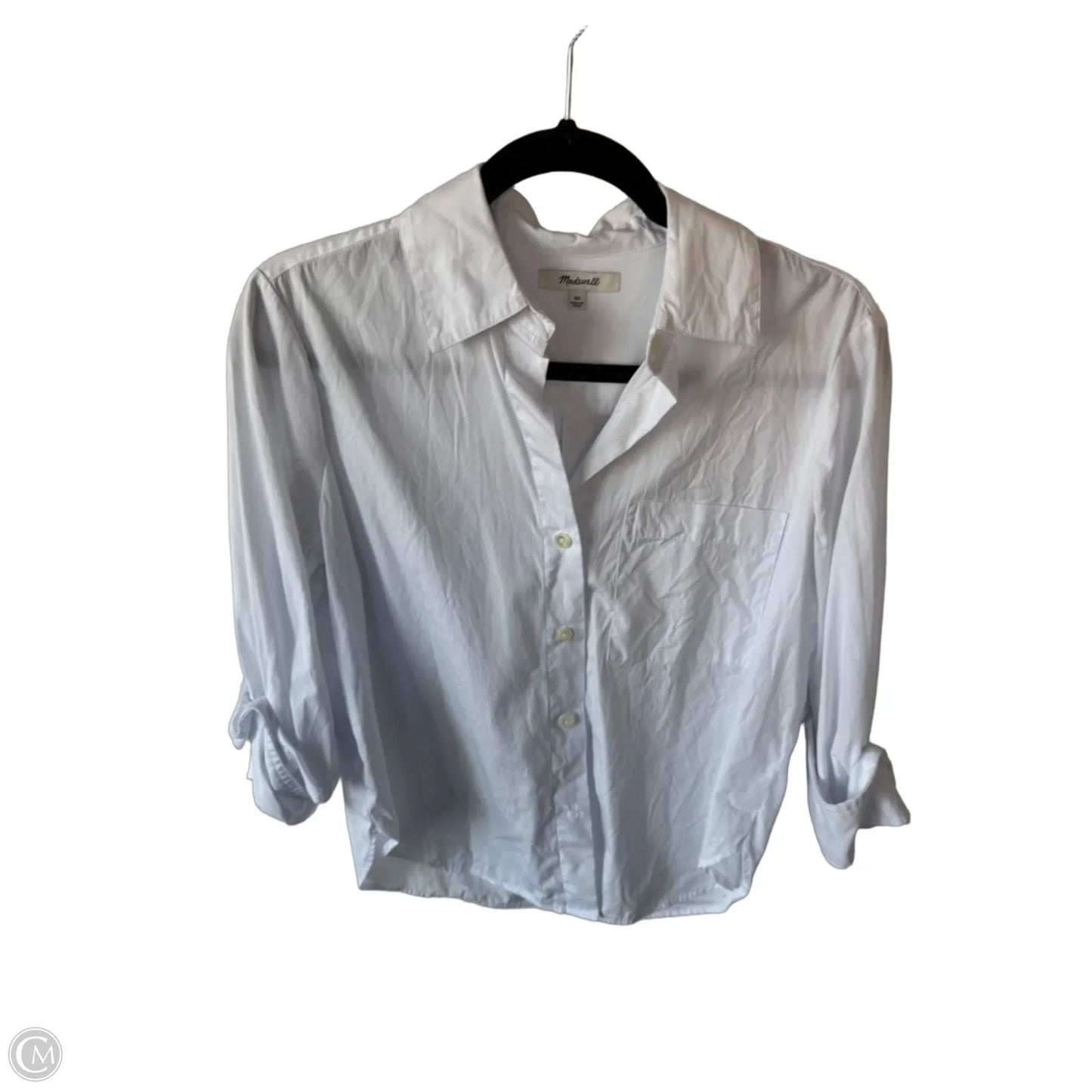 Top 3/4 Sleeve By Madewell In White, Size: Xs