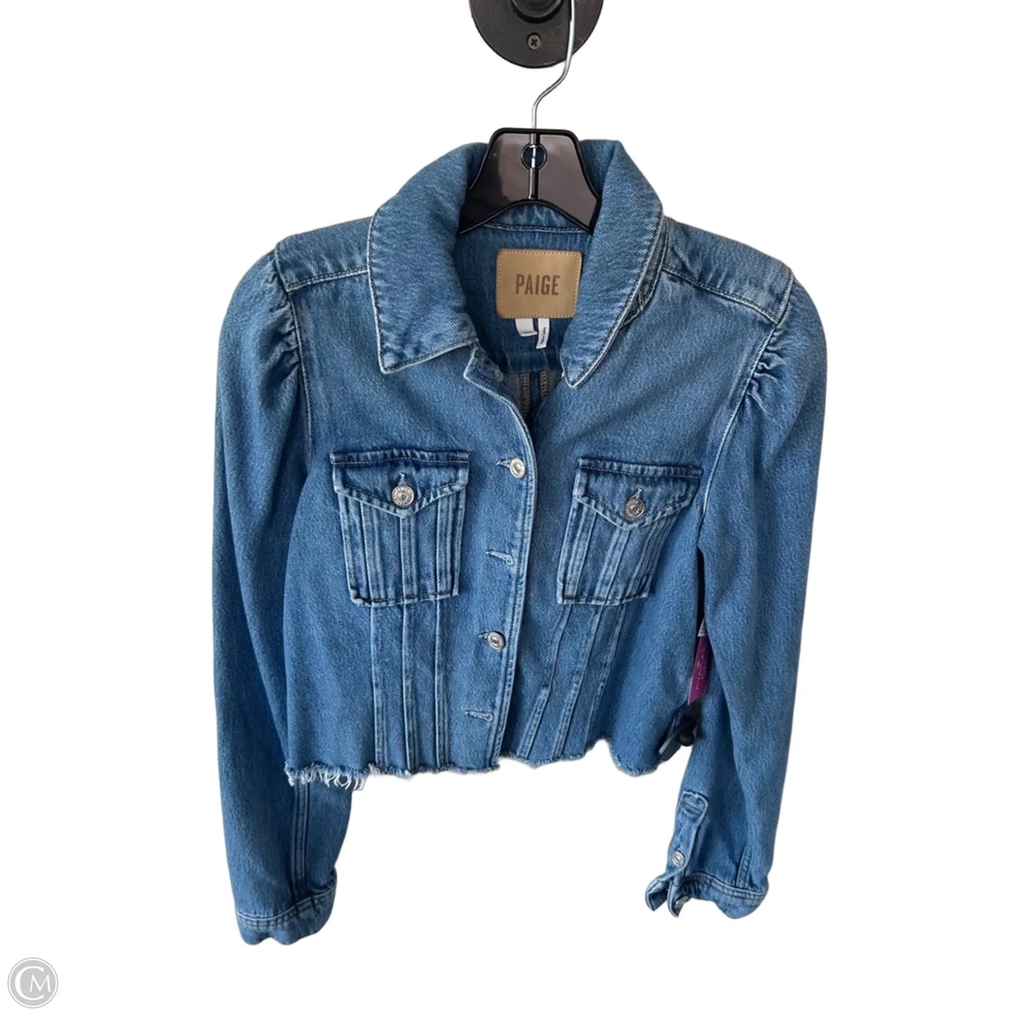 Jacket Denim By Paige In Blue Denim, Size: Xs