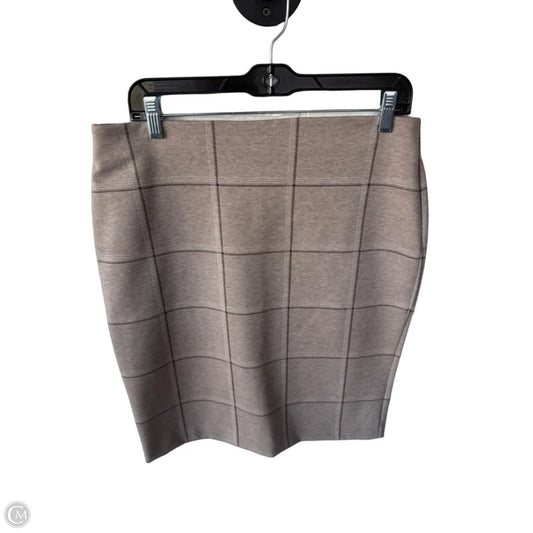 Skirt Midi By Ann Taylor In Brown & Tan, Size: 8
