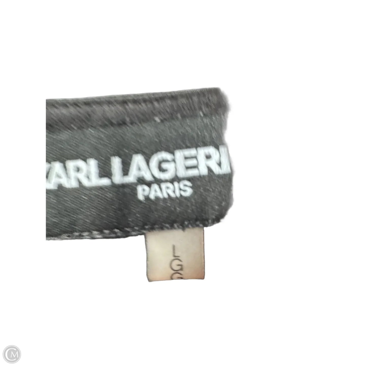 Top Sleeveless Designer By Karl Lagerfeld In Black, Size: L