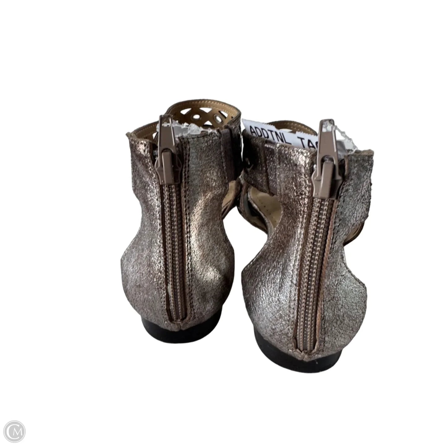 Sandals Flats By Vaneli In Silver, Size: 5.5