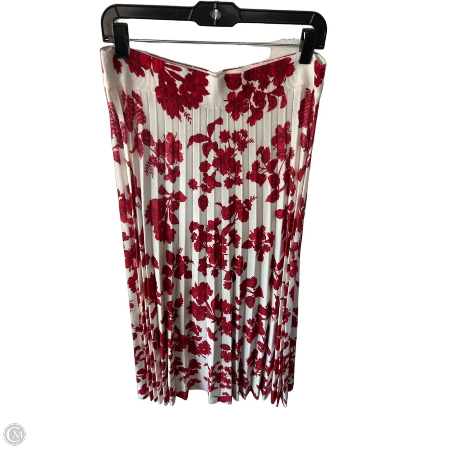 Skirt Maxi By Ann Taylor In Red & White, Size: 12