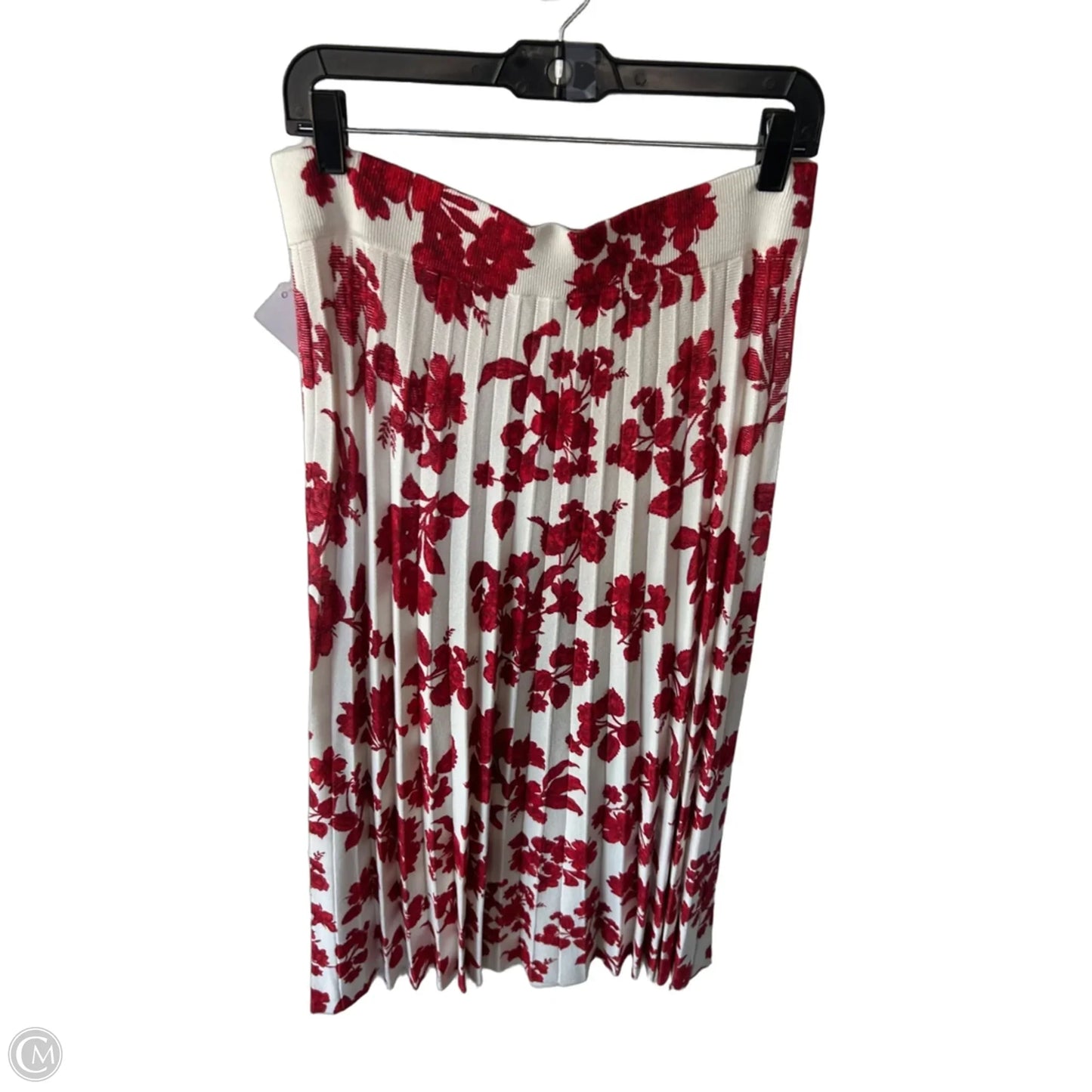 Skirt Maxi By Ann Taylor In Red & White, Size: 12