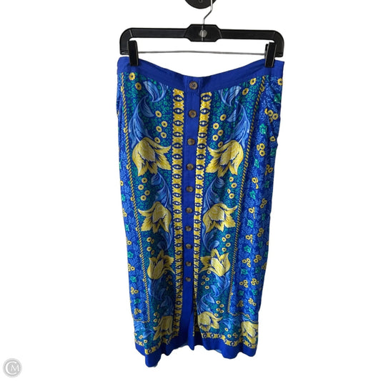Skirt Maxi By Maeve In Blue & Yellow, Size: 14