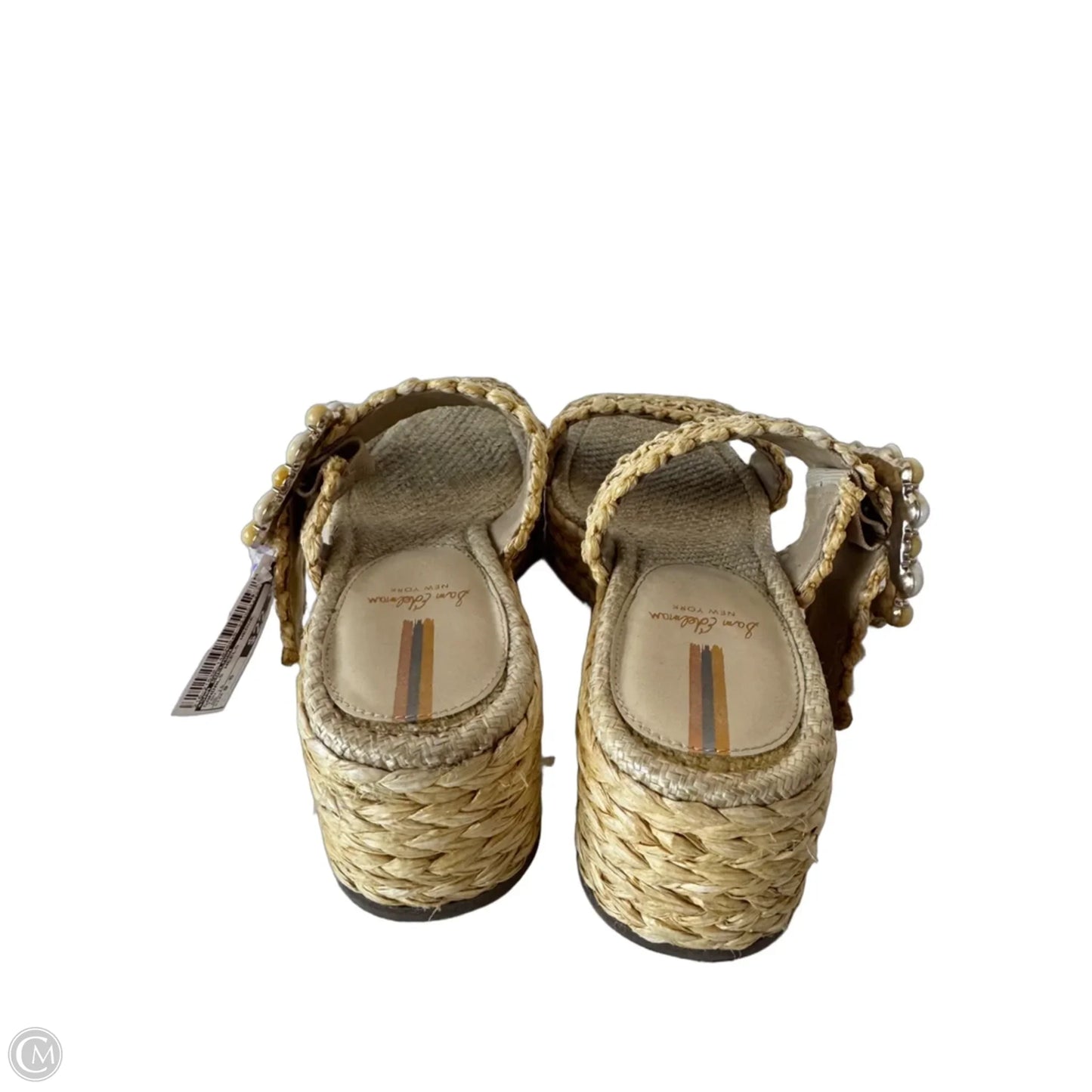 Sandals Heels Wedge By Sam Edelman In Tan, Size: 9.5