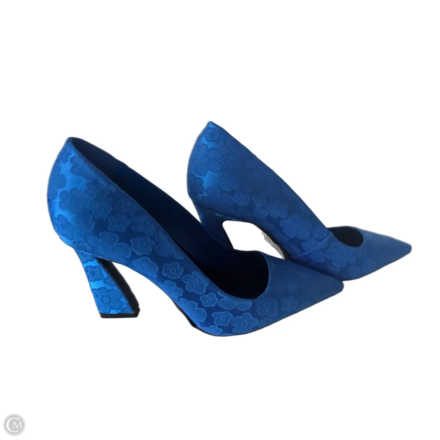 Shoes Heels Block By Gb In Blue, Size: 7