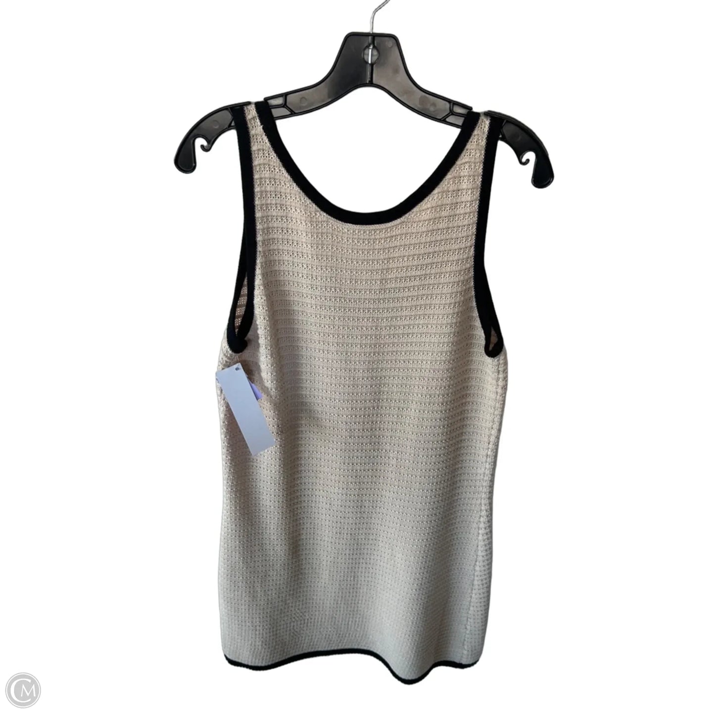 Dress Sweater By Loft In Black & Cream, Size: L