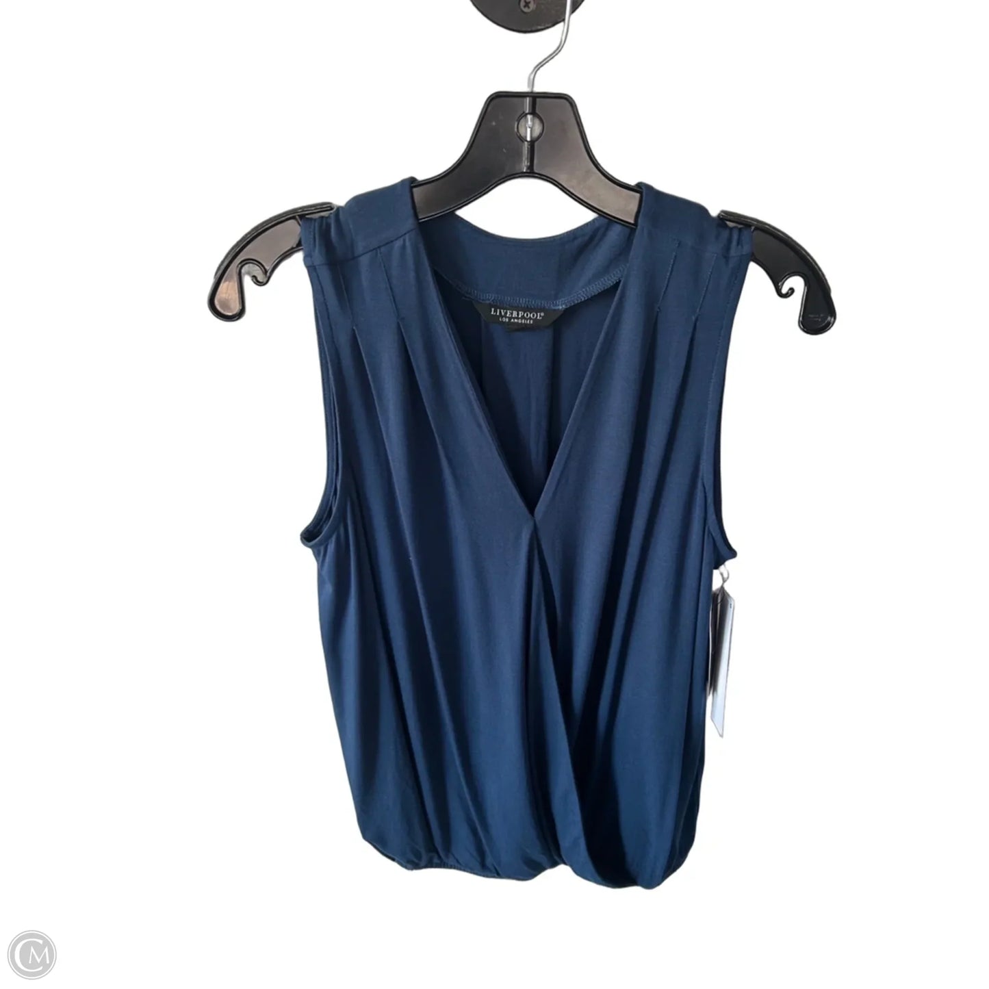 Top Sleeveless By Liverpool In Blue, Size: S