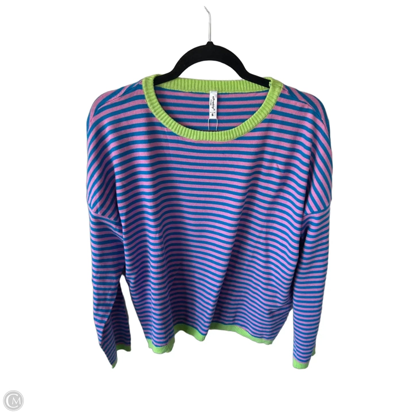 Sweater By Cmc In Blue & Pink, Size: S