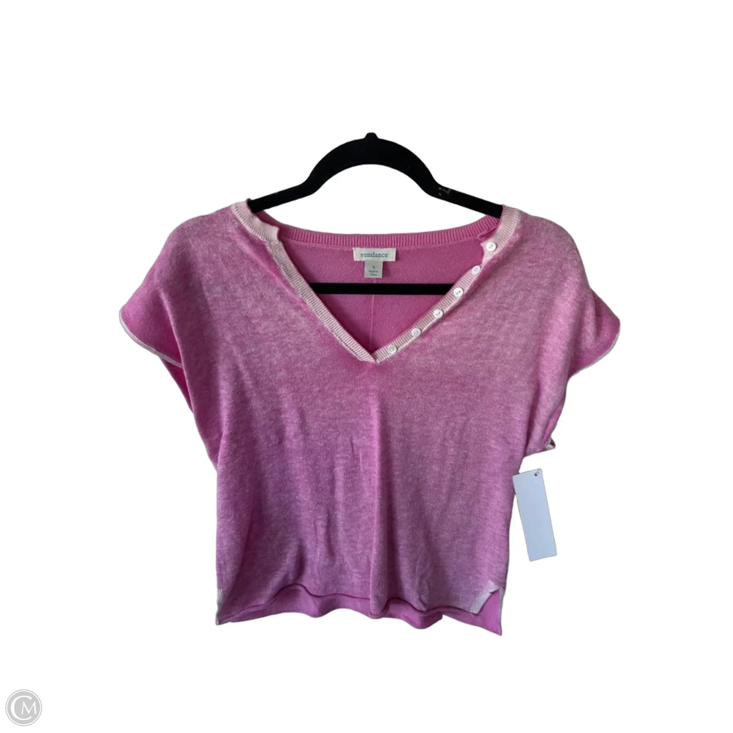 Sweater Short Sleeve By Sundance In Pink, Size: S