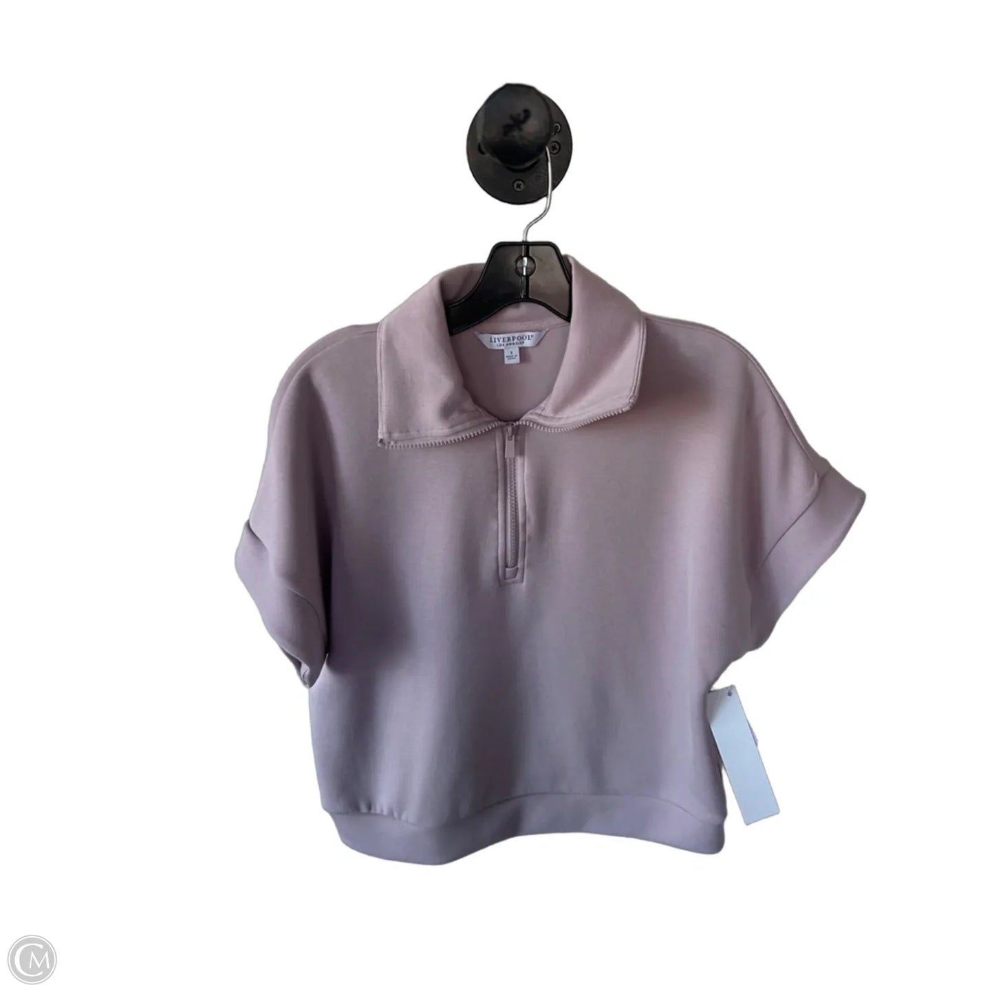 Top Short Sleeve By Liverpool In Purple, Size: S