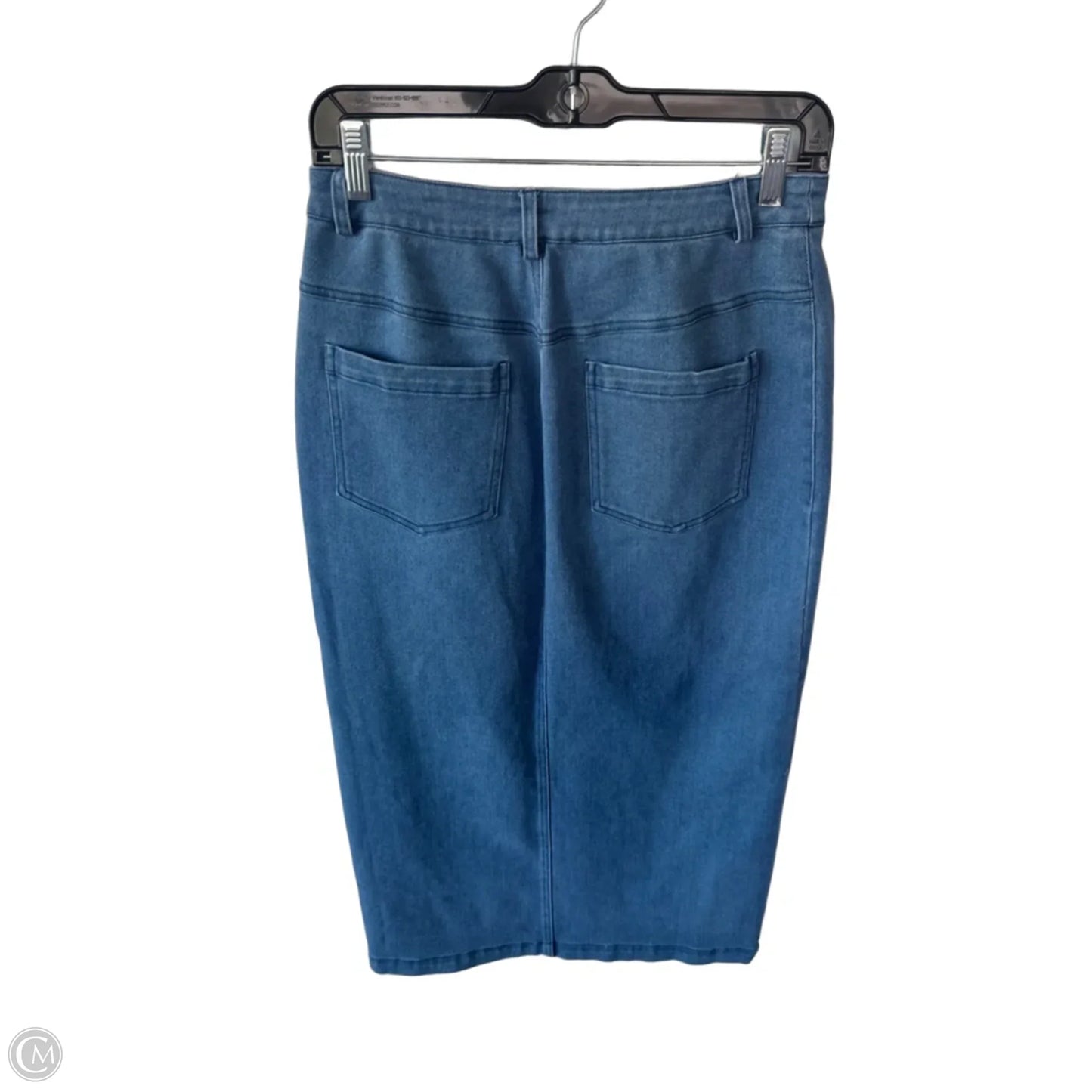 Skirt Midi By Skies Are Blue In Blue Denim, Size: 4