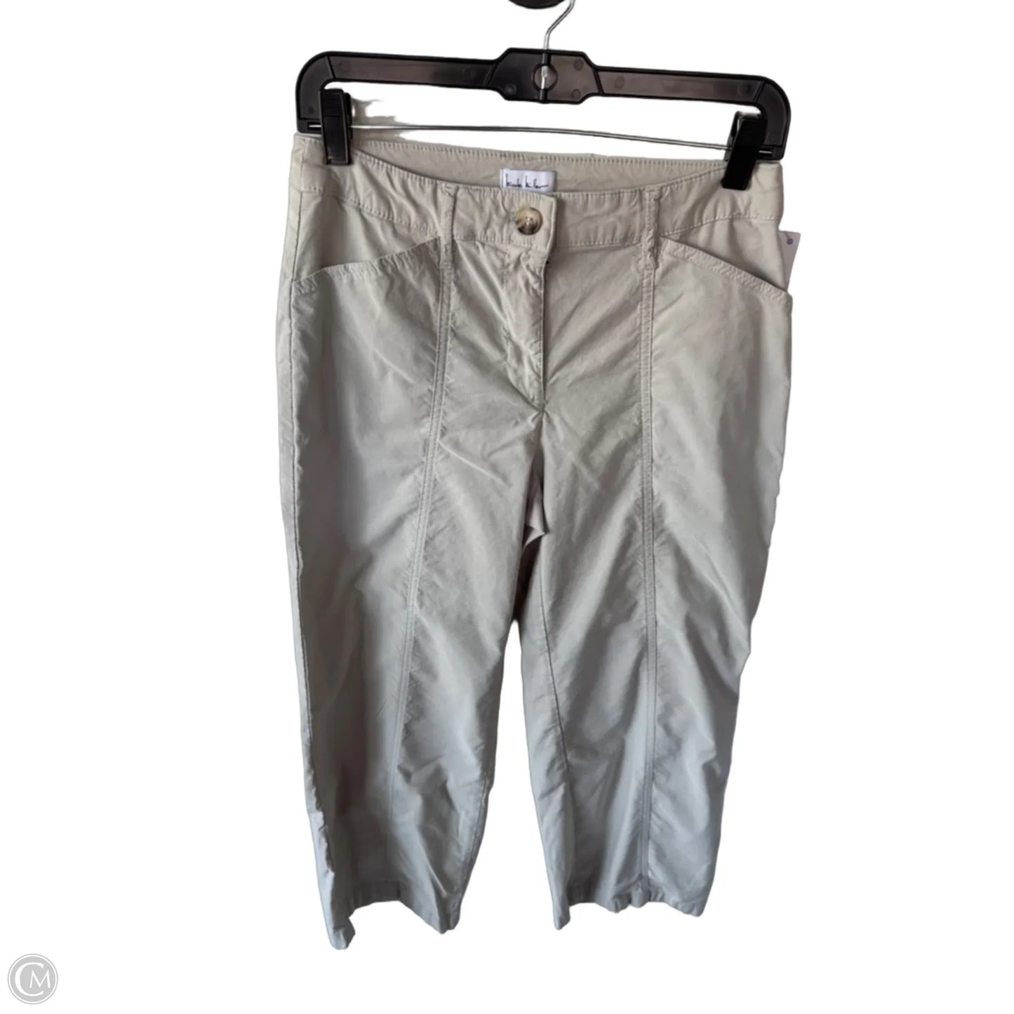 Pants Wide Leg By Nicole Miller In Beige, Size: 4
