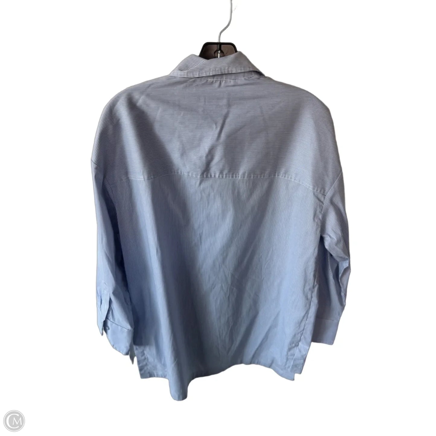 Tunic Long Sleeve By Maeve In Blue & White, Size: S