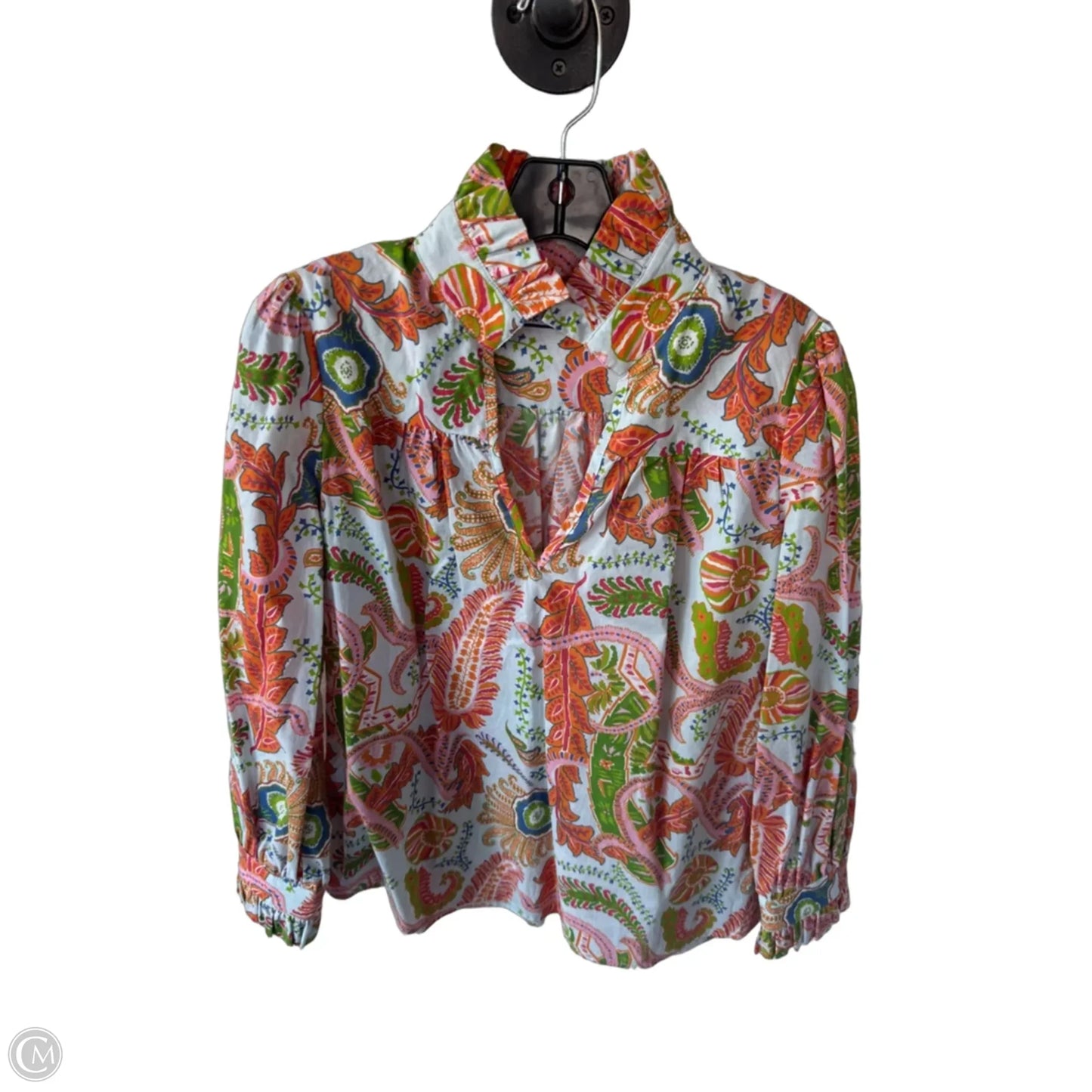Top Long Sleeve By Cma In Orange, Size: M