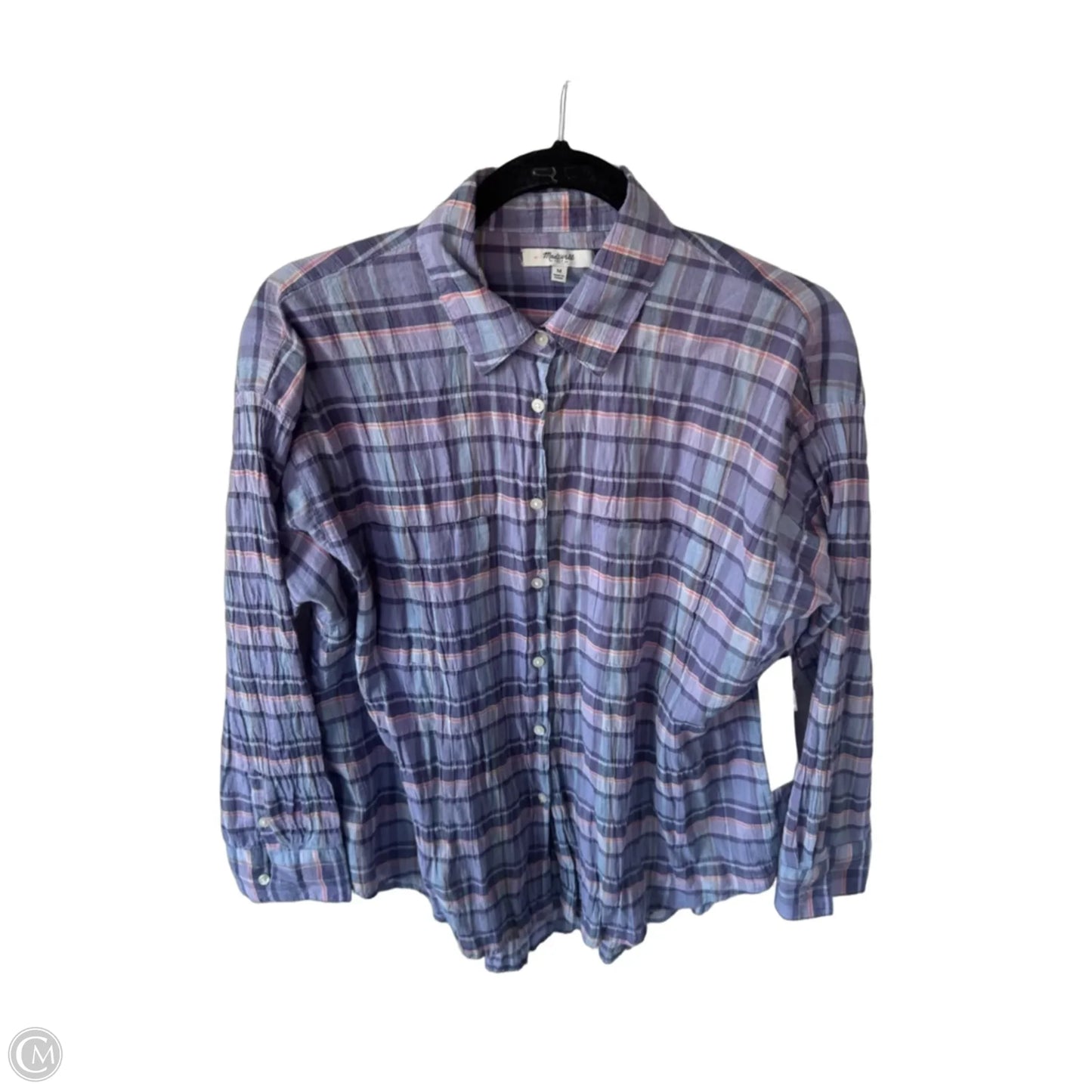 Top Long Sleeve By Madewell In Purple, Size: M