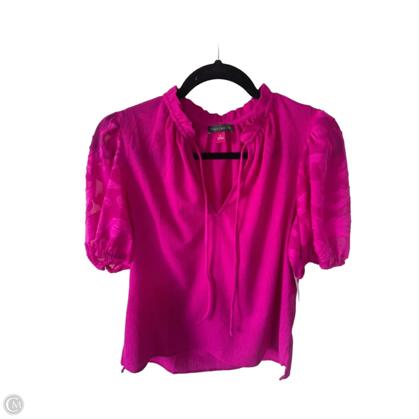 Top Short Sleeve By Vince Camuto In Pink, Size: S