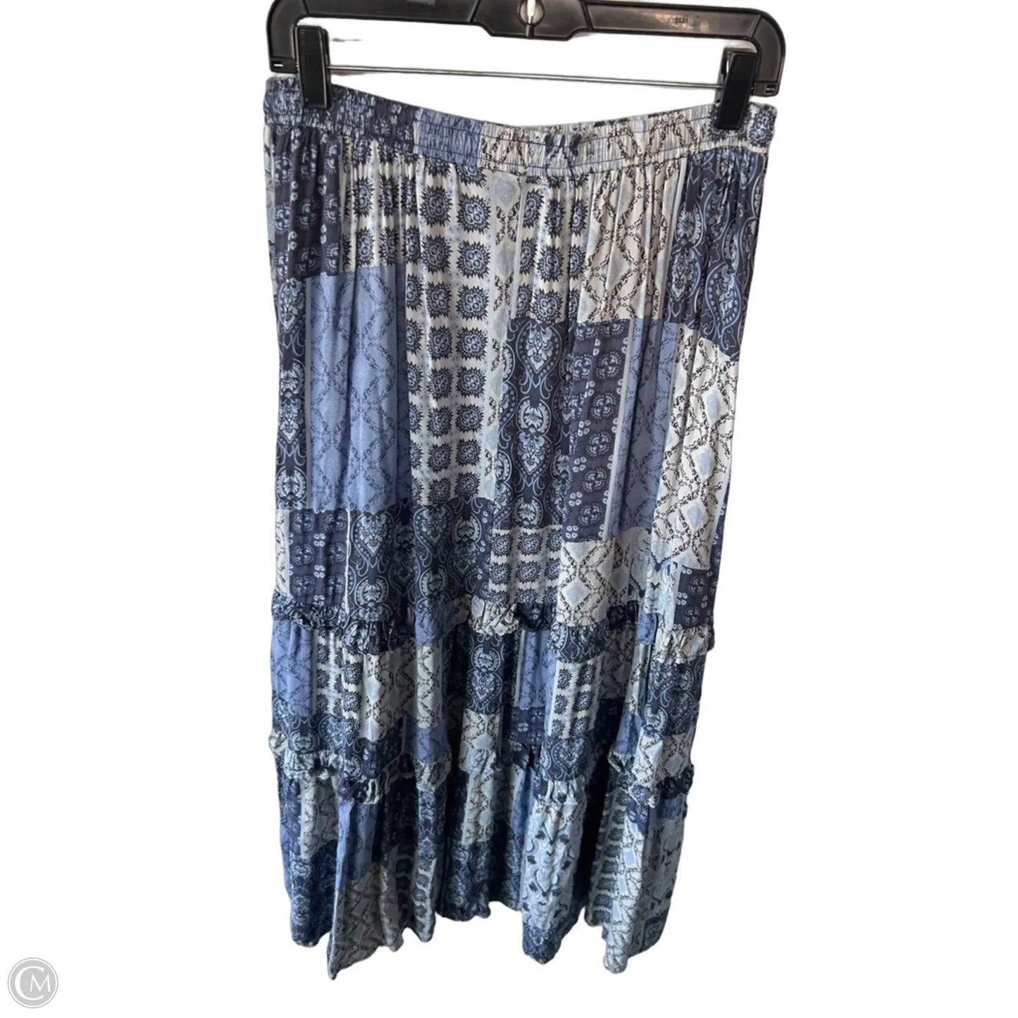 Skirt Maxi By Vici In Blue & Cream, Size: 12
