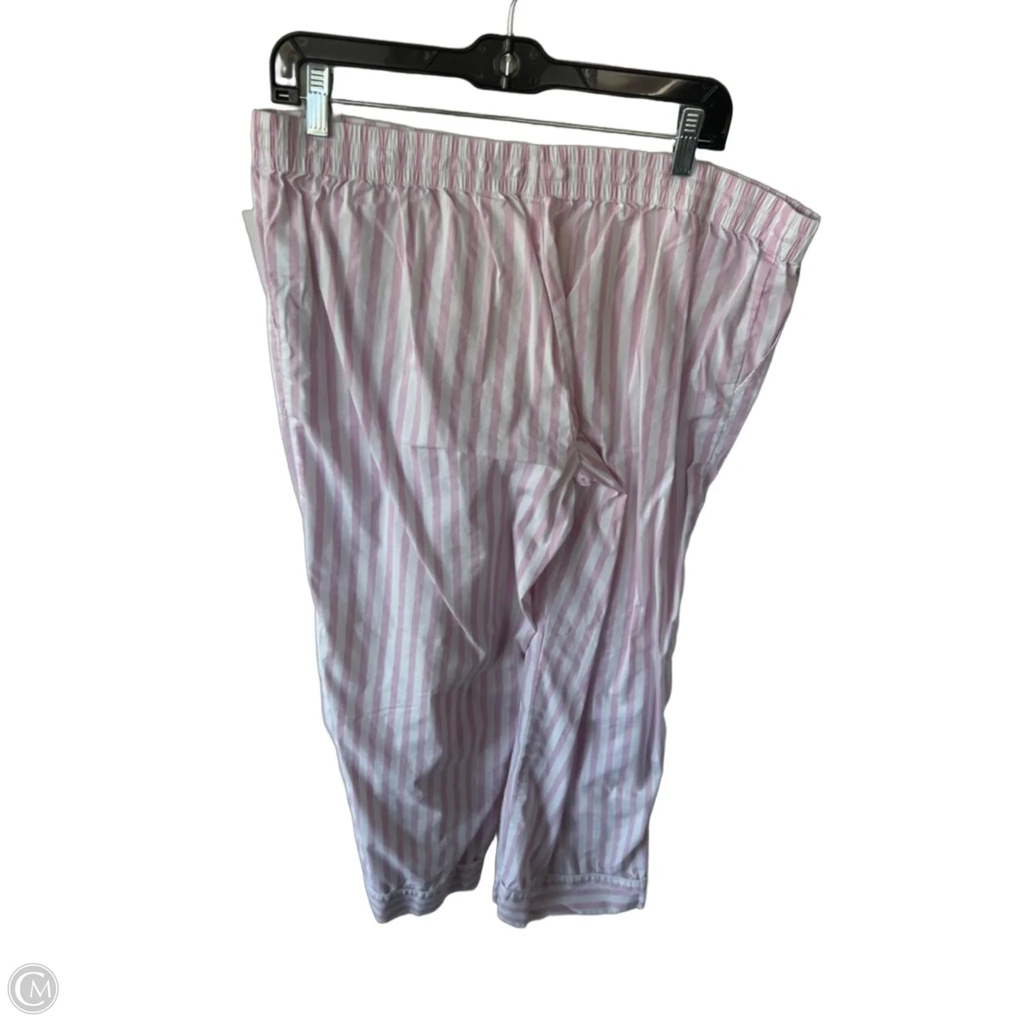 Pajama Pants By Soma In Pink & White, Size: 12