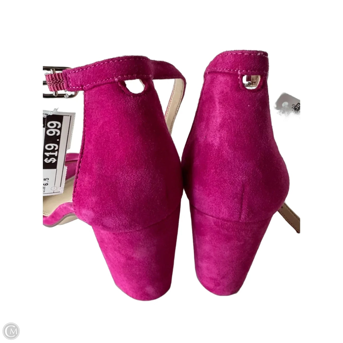 Sandals Heels Block By Clothes Mentor In Pink, Size: 6.5