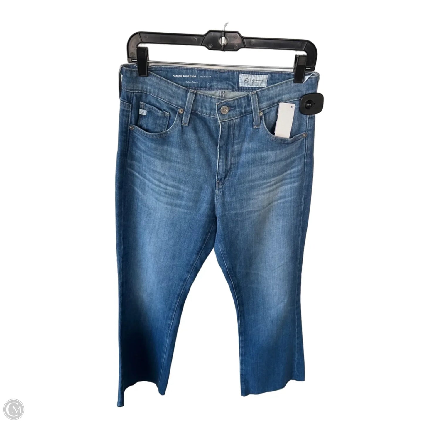 Jeans Cropped By Ag Jeans In Blue Denim, Size: 6