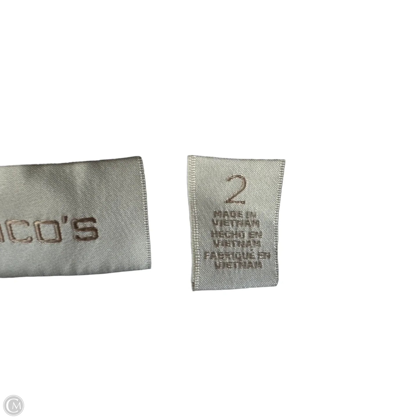 Shorts By Chicos In White Denim, Size: 12